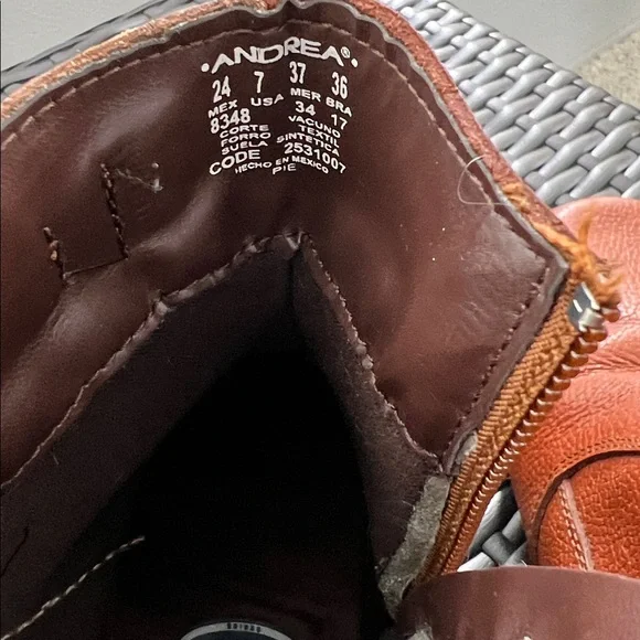 Dr Scholls Brown Leather Boots - Picture 4 of 6